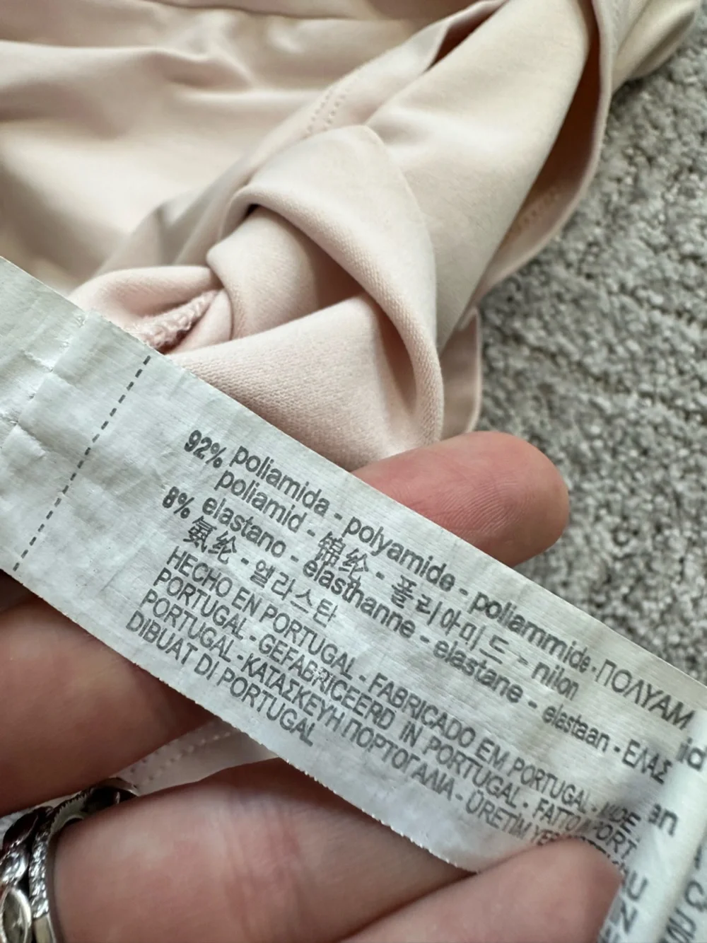 Zara Pale Pink Camisole Spaghetti Strap Slim Fit Layering Tank Size Large - Picture 5 of 6